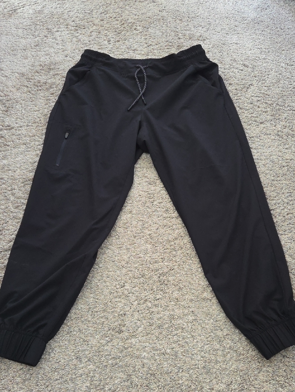 Eddie Bauer Black Women's Jogger Sweatpants with Zipper Pocket
